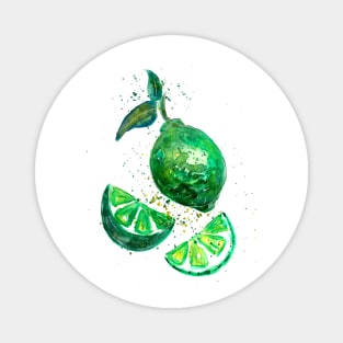 Green Lime Fruits Magnet